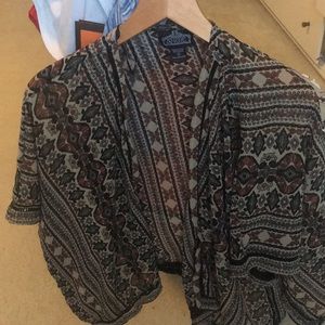 Aztec print kimono